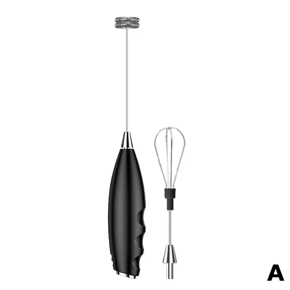Wireless Electric Milk Frother Battery-Powered Handheld Foamer