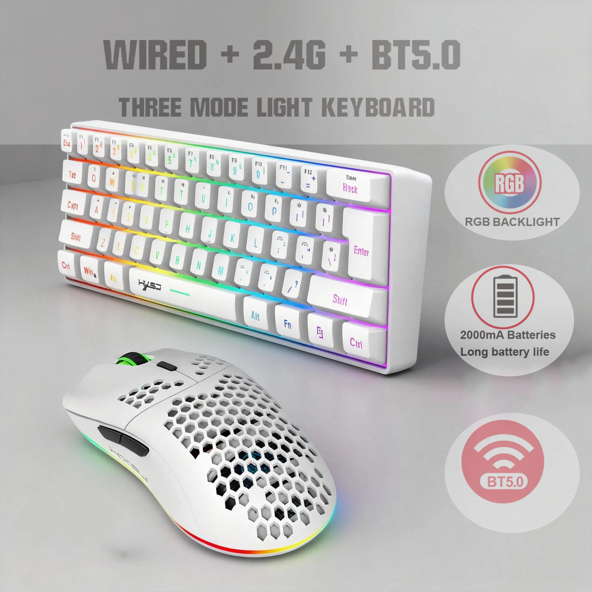 Wireless Keyboards and Mouse Kwhite Gaming Eyboard USB