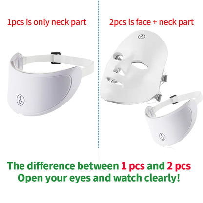 Face and Neck Beauty Machine LED Facial Mask Photon Neck