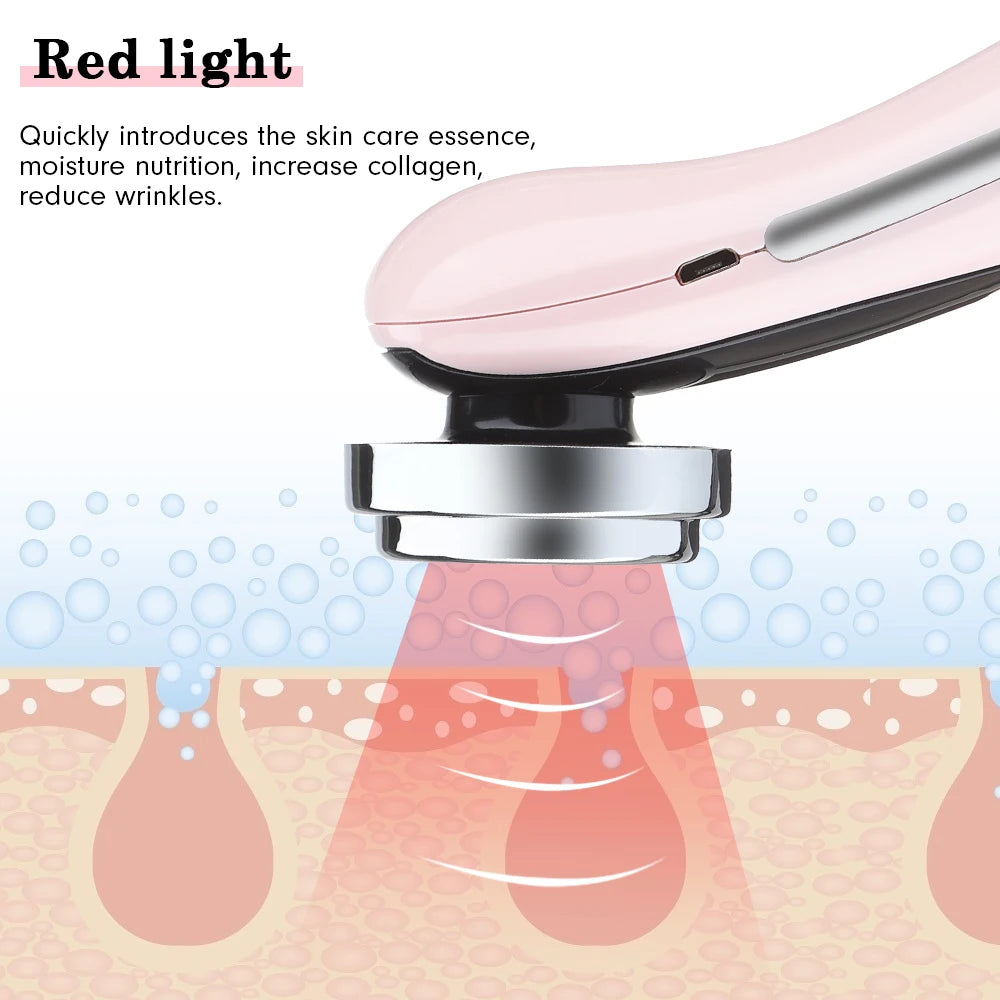 Face Massager Skin 5 In 1 Rejuvenation Massage LED Facial Lifting