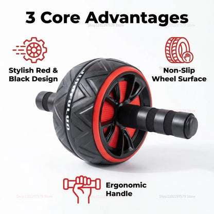 Unisex Exercise and Fitness Abdominal Roller, Silent Core Exercise