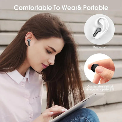 New Wireless Earbuds HiFi Stereo Headphones BT5.3 with ENC Noise