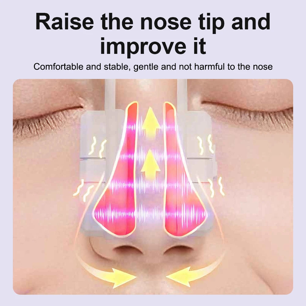 Newly Upgraded EMS Nose Shaper Sculpting Massager Clip Silicone