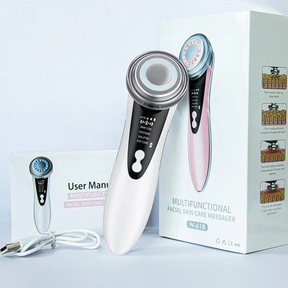Face Massager Skin 5 In 1 Rejuvenation Massage LED Facial Lifting