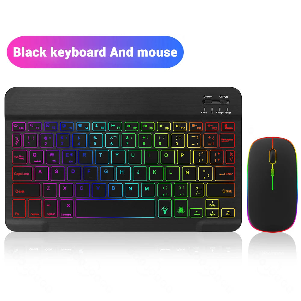 Bluetooth Wireless Keyboard Mouse For Android IOS Samsung