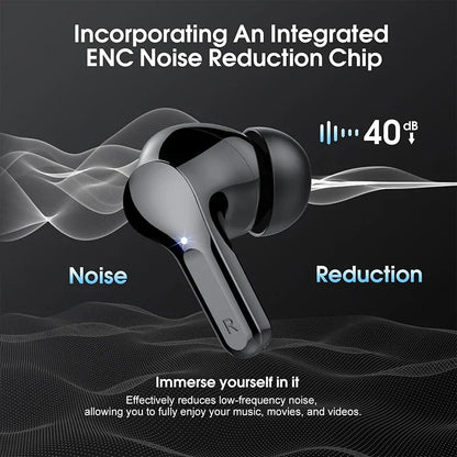 New Wireless Earbuds HiFi Stereo Headphones BT5.3 with ENC Noise