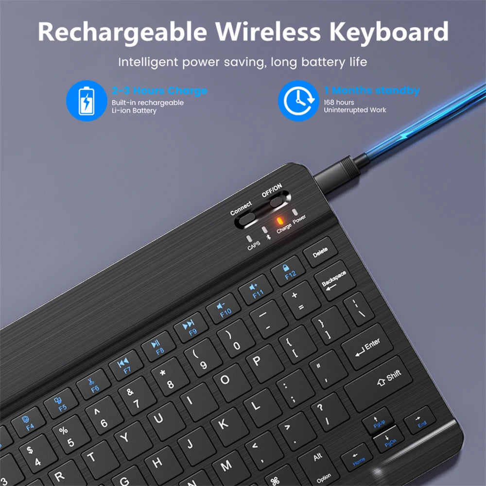 Bluetooth Wireless Keyboard Mouse For Android IOS Samsung