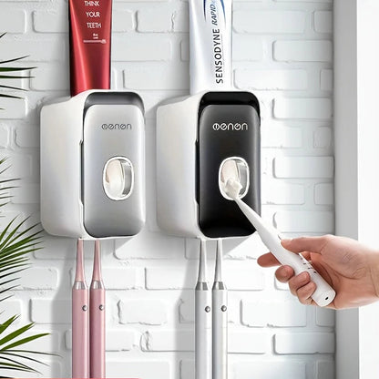 MENGNI Toothpaste Dispenser Wall-Mounted Bathroom Toothpaste