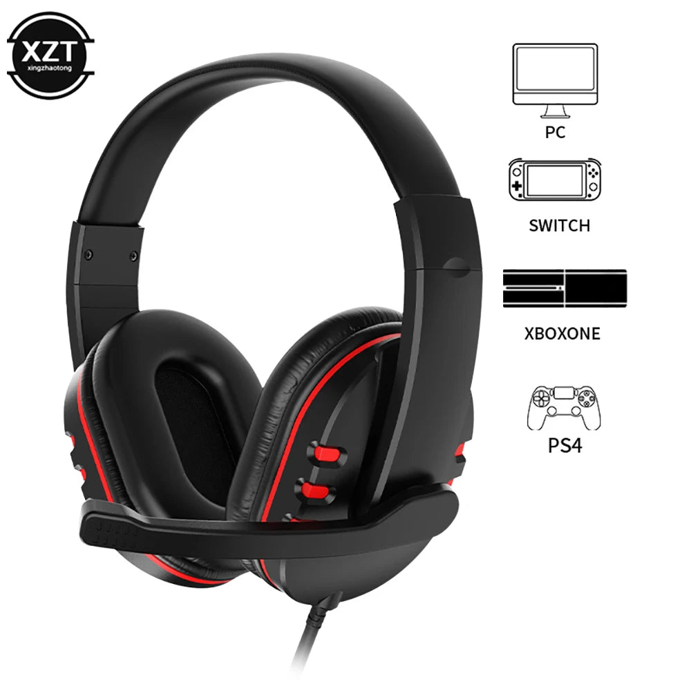 Headphones Gamer Headset with Microphone For PC