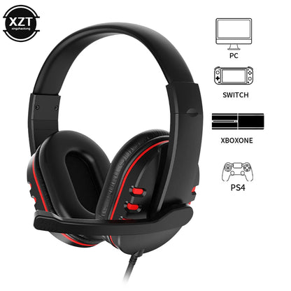 Headphones Gamer Headset with Microphone For PC