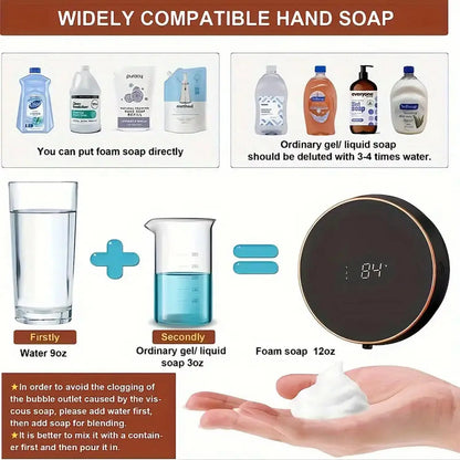 Automatic Foaming Soap Dispenser - Touchless Wall Mount