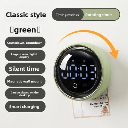 English Version Smart Voice Magnetic Timer Kitchen Alarm Clock