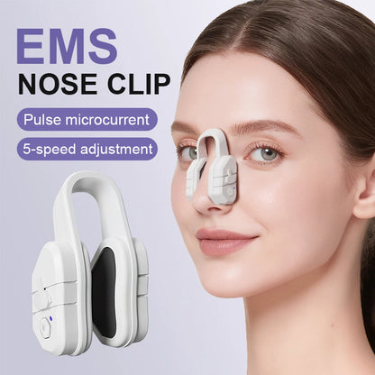 Newly Upgraded EMS Nose Shaper Sculpting Massager Clip Silicone