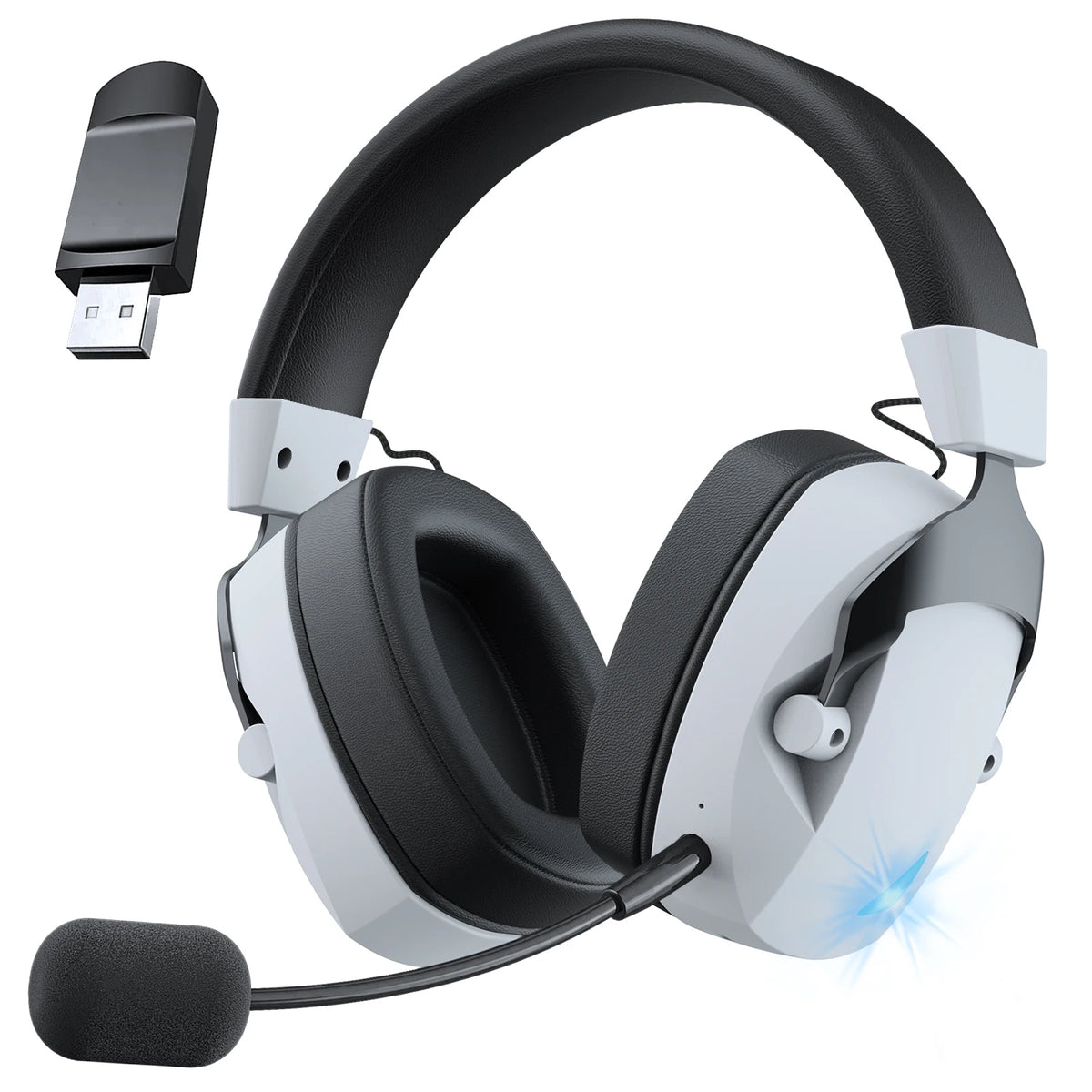 Gaming Headset with Detachable Noise Cancelling Microphone,