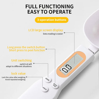 Mini Spoon Scale Digital Kitchen Scale Electronic LCD Food Scale