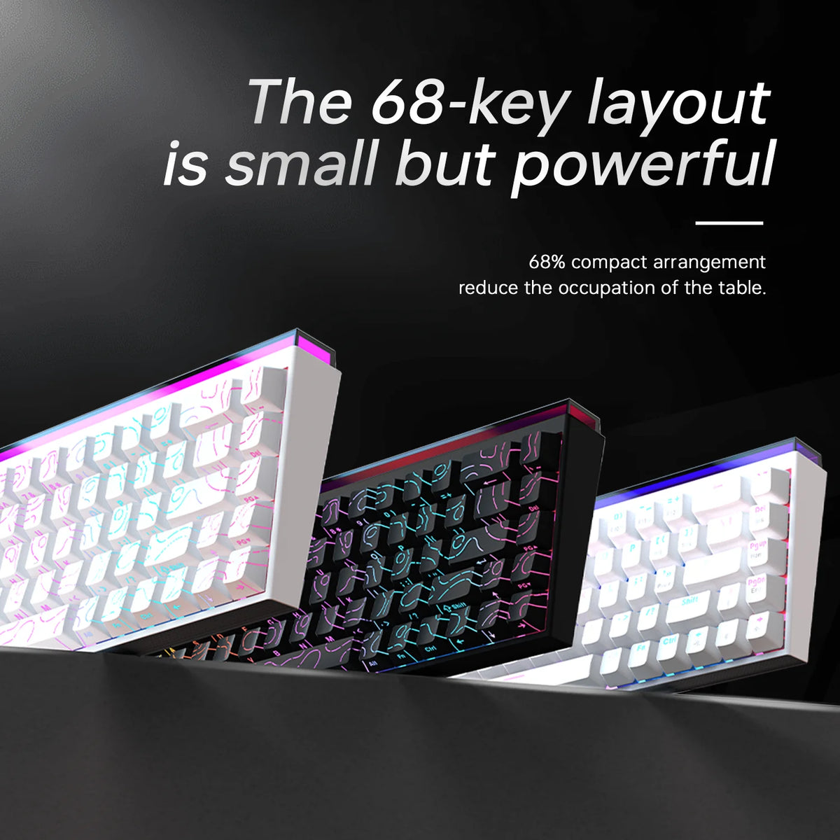 New Ajazz Nacodex Nk68 Mechanical Keyboard Terrain Keycap