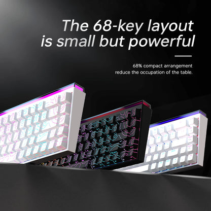New Ajazz Nacodex Nk68 Mechanical Keyboard Terrain Keycap
