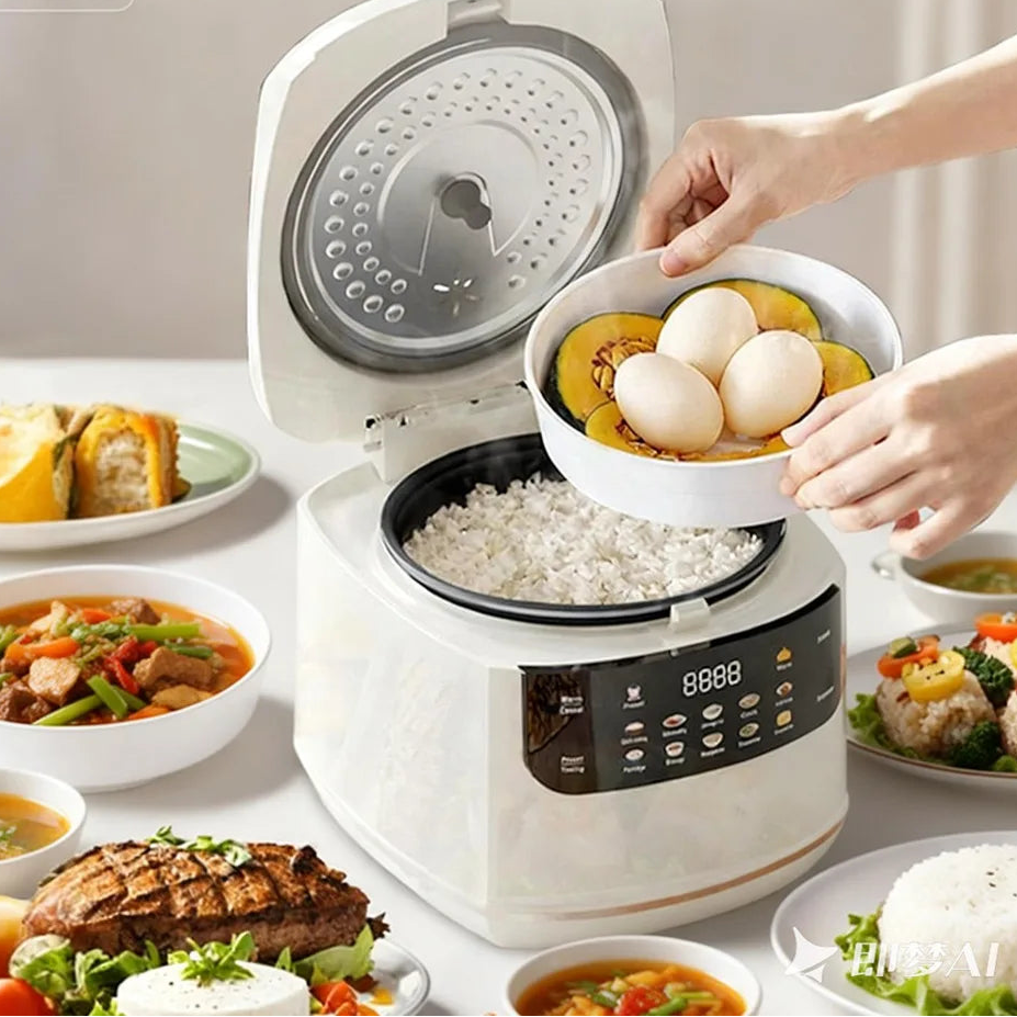 Electric Rice Cooker Smart 2L Automatic Multifunction Rice Cooking Machine