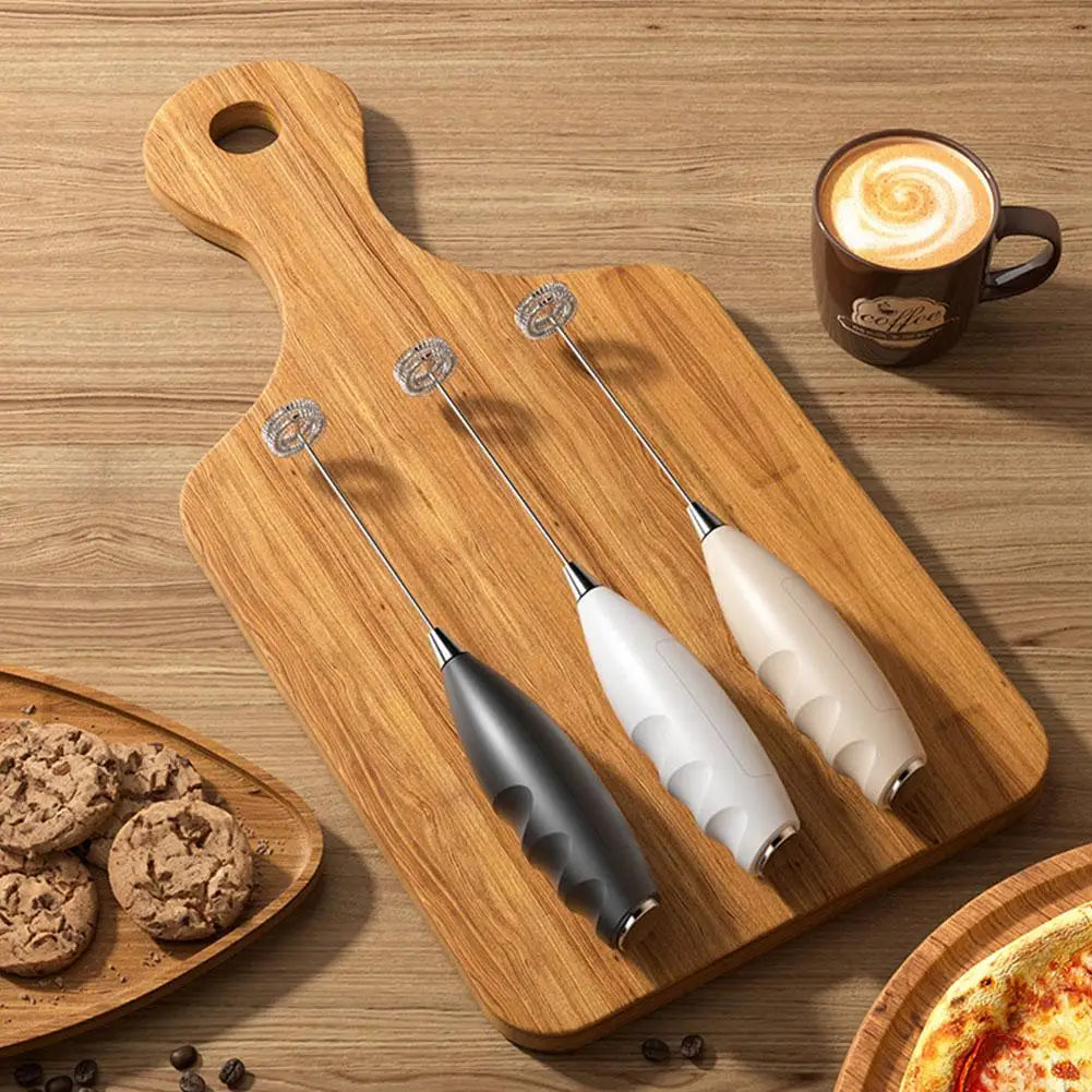 Wireless Electric Milk Frother Battery-Powered Handheld Foamer