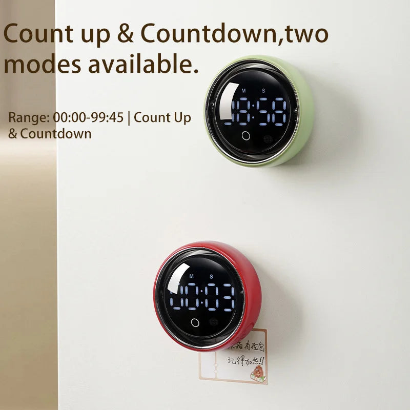 English Version Smart Voice Magnetic Timer Kitchen Alarm Clock