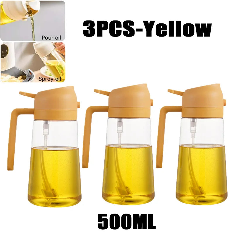 200/300/500ml Oil Spray Bottle BBQ Cooking Olive Oil Sprayer Plastic
