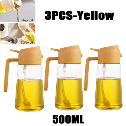 200/300/500ml Oil Spray Bottle BBQ Cooking Olive Oil Sprayer Plastic