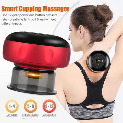 Smart Vacuum Cupper Body Cupping Scraping Massager Electric