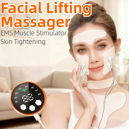 Ems Facial Lifting Massager Electric Muscle Stimulator Face Beauty