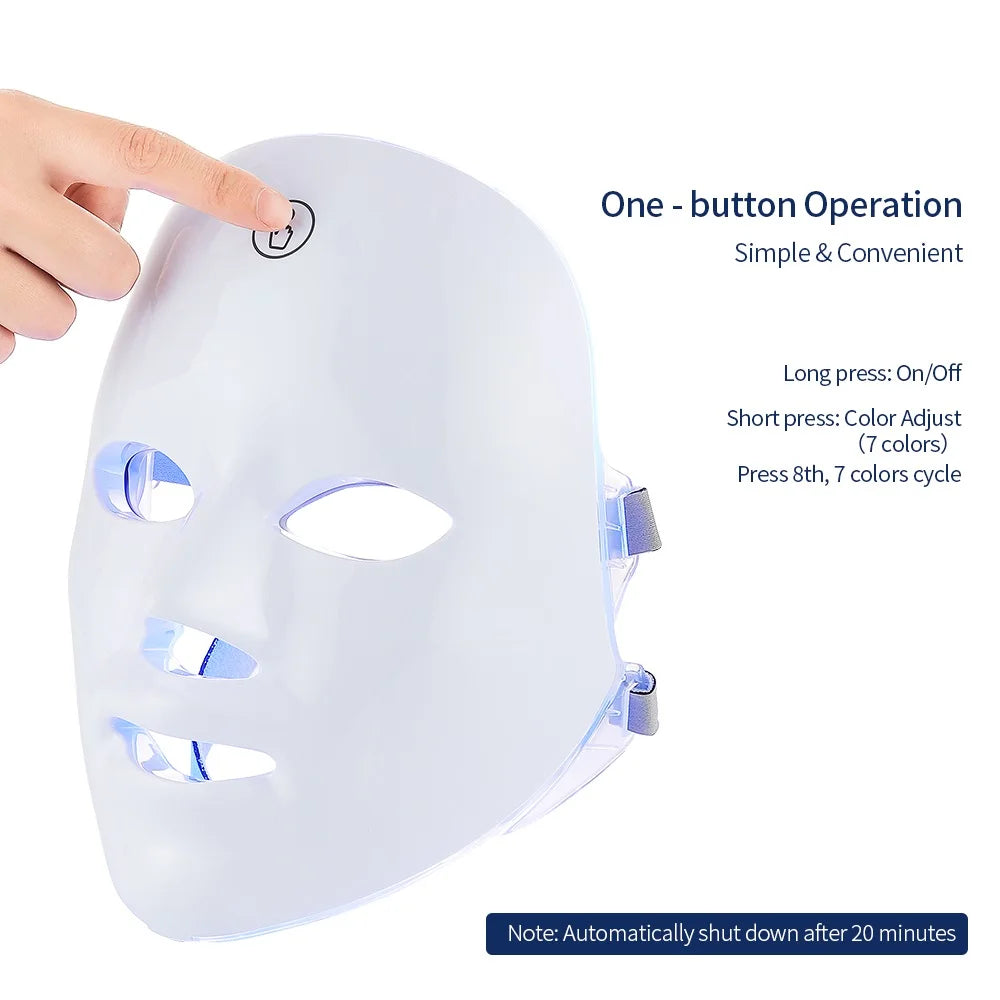 Face and Neck Beauty Machine LED Facial Mask Photon Neck