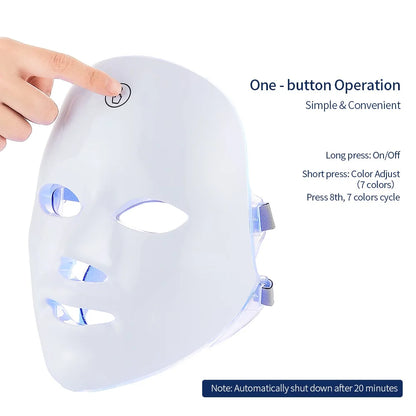 Face and Neck Beauty Machine LED Facial Mask Photon Neck