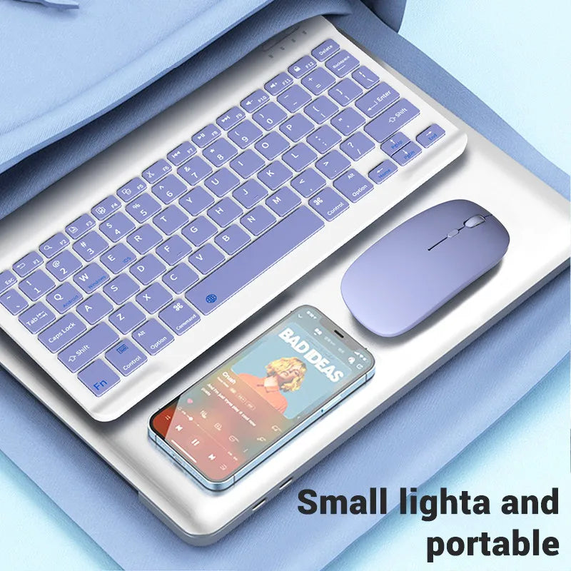 Bluetooth Wireless Keyboard Mouse For Android IOS Samsung