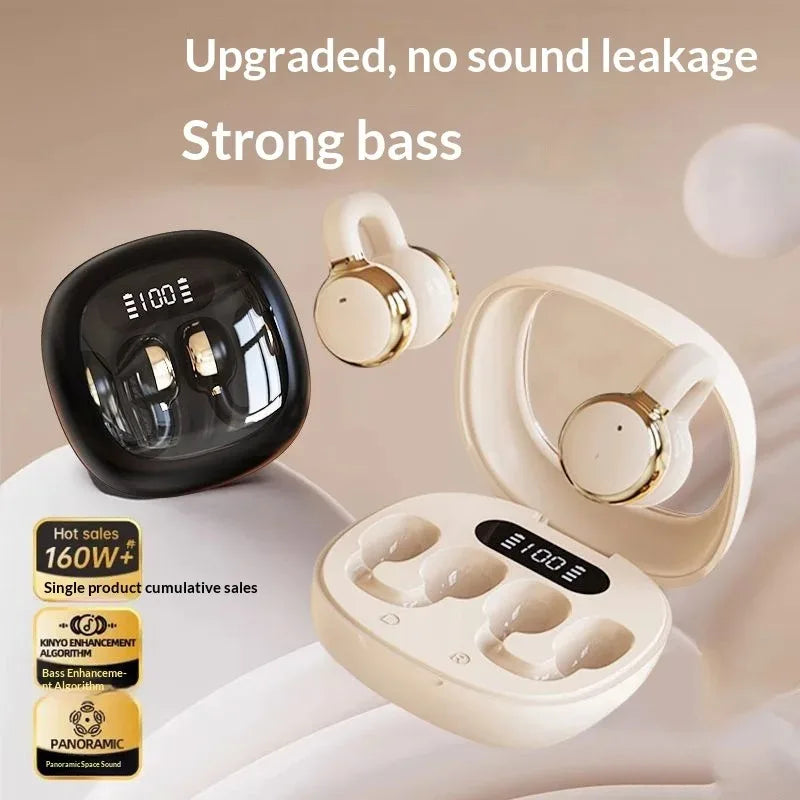 Open Clip Wireless Earbuds Anti Sound Leak Construction Immersive