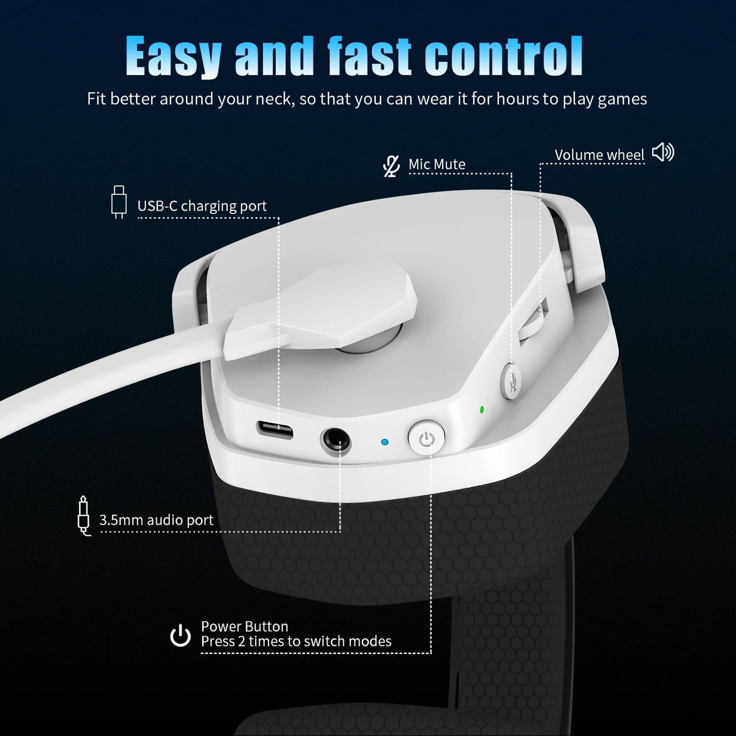G06 Dual Wireless Gaming Headset with Microphone for PS5,