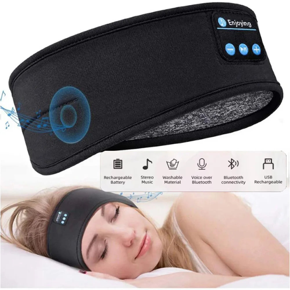 New Bluetooth Sleep Headset Wireless Headphones Music Eye Mask