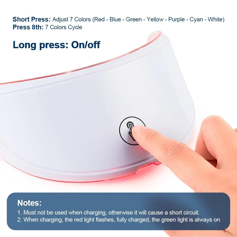 Face and Neck Beauty Machine LED Facial Mask Photon Neck