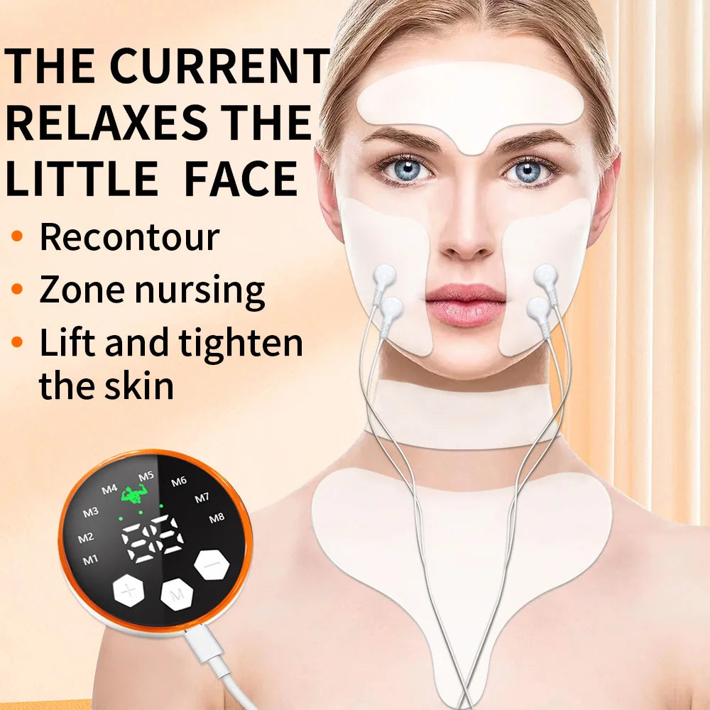 Ems Facial Lifting Massager Electric Muscle Stimulator Face Beauty