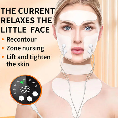 Ems Facial Lifting Massager Electric Muscle Stimulator Face Beauty