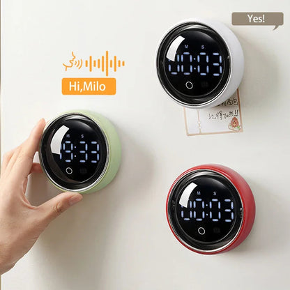 English Version Smart Voice Magnetic Timer Kitchen Alarm Clock