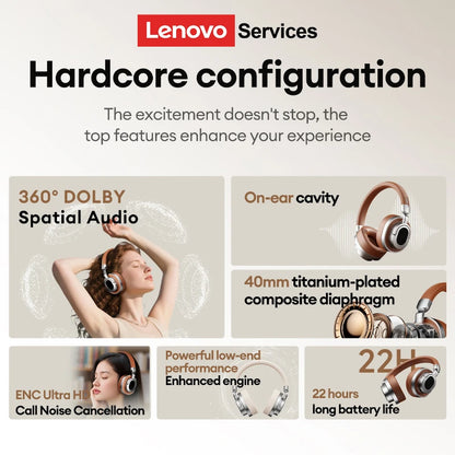 Lenovo LE602 Bluetooth 6.0 Over-Ear Headsets HiFi Stereo Sound