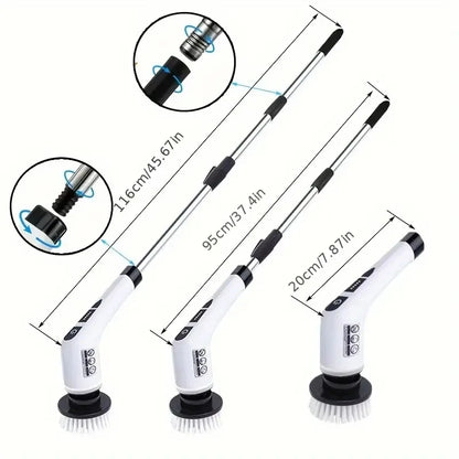 1 Set, Electric Cleaning Brush, Wireless Electric Rotating Scrubber