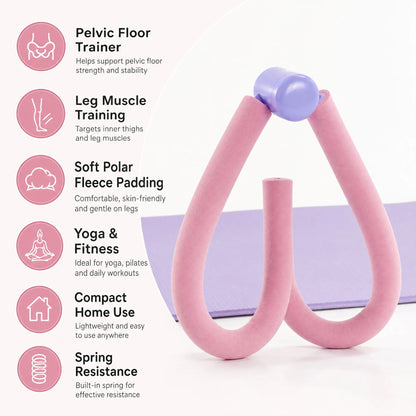 Leg Kegel Trainer – Fleece Material, Home Leg Muscle Training,