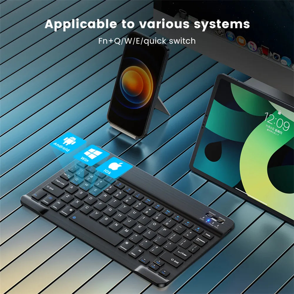 Bluetooth Wireless Keyboard Mouse For Android IOS Samsung