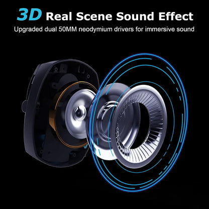 Gaming Headset with Detachable Noise Cancelling Microphone,