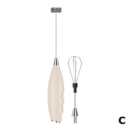 Wireless Electric Milk Frother Battery-Powered Handheld Foamer