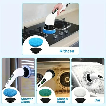 1 Set, Electric Cleaning Brush, Wireless Electric Rotating Scrubber
