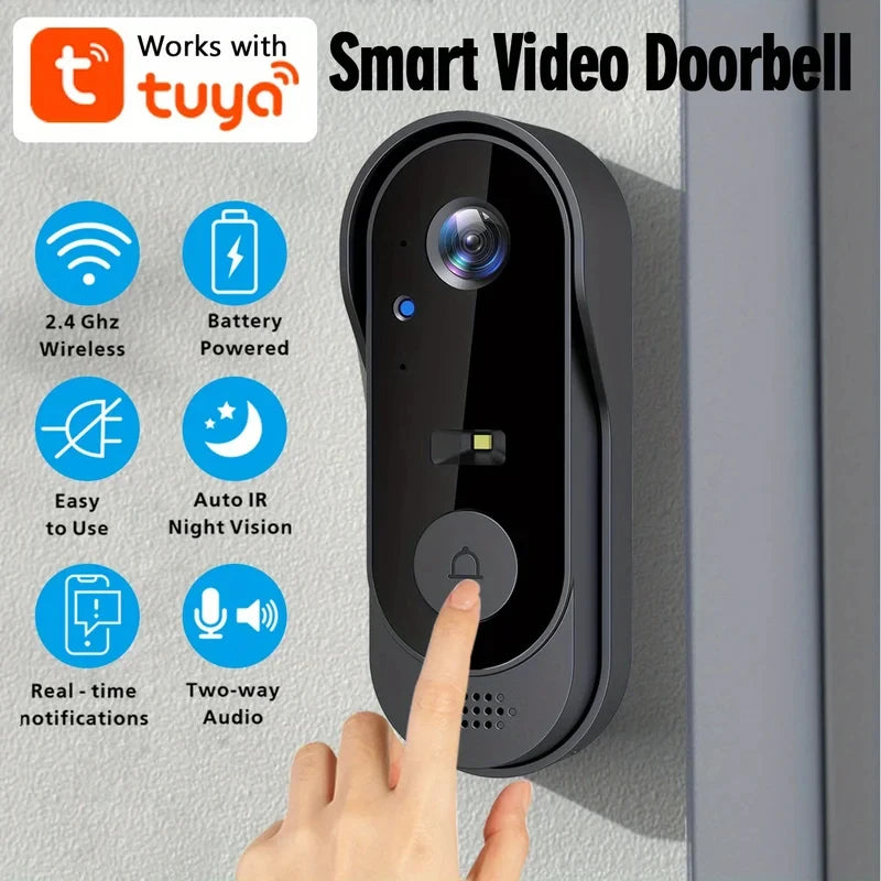 Tuya WiFi Home Smart Video Doorbell Outdoor Bidirectional
