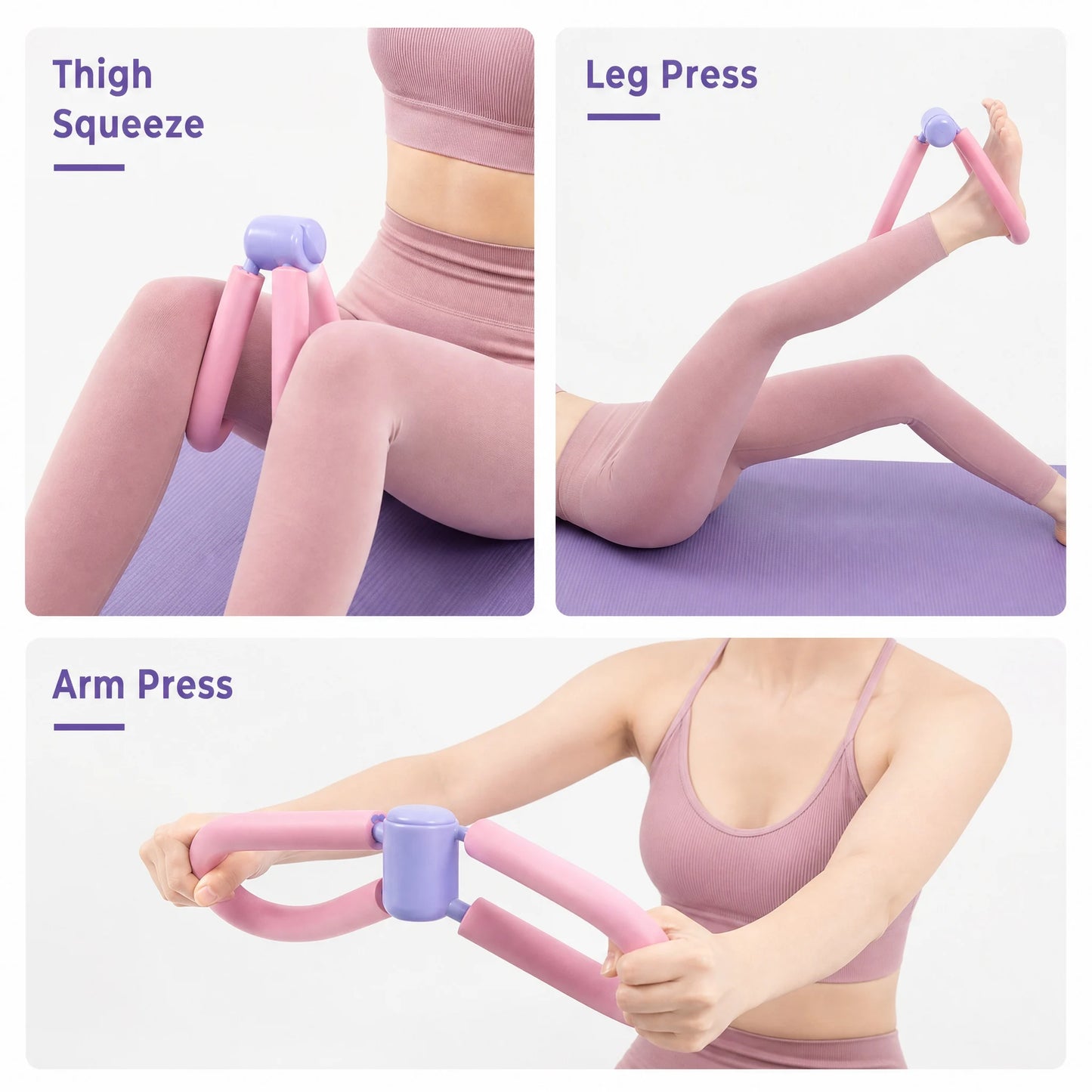Leg Kegel Trainer – Fleece Material, Home Leg Muscle Training,