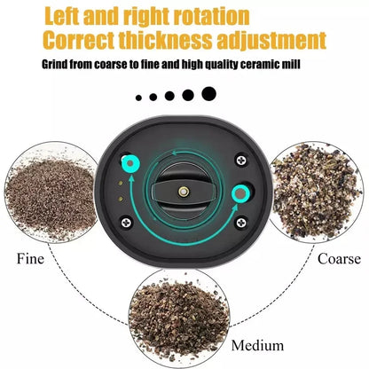Electric Automatic Salt And Pepper Grinder Set Rechargeable