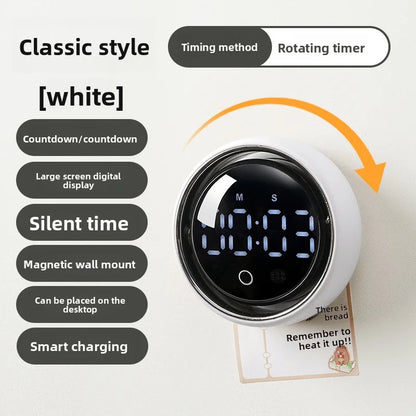English Version Smart Voice Magnetic Timer Kitchen Alarm Clock