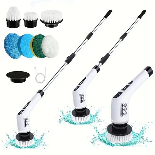 1 Set, Electric Cleaning Brush, Wireless Electric Rotating Scrubber
